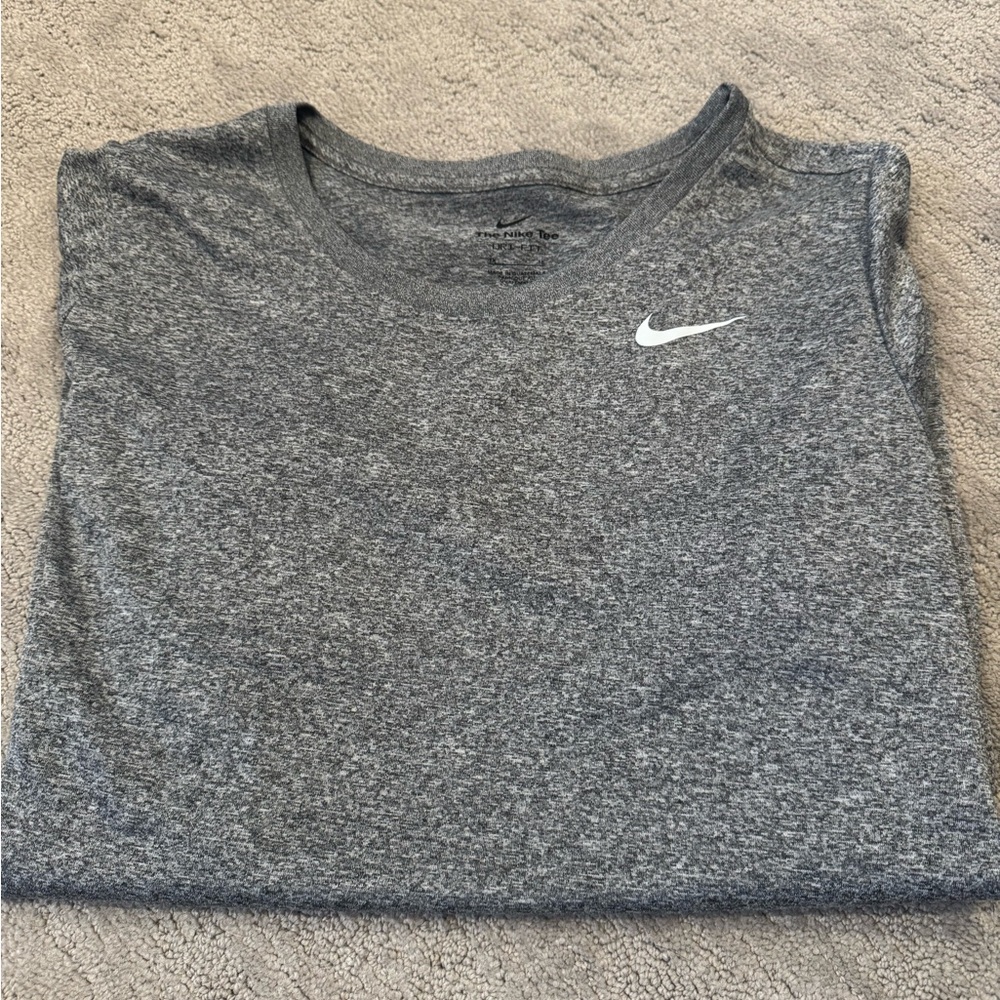 Nike Women's Plus Size Short Sleeve Tee - Heather Gray - Picture 3 of 3